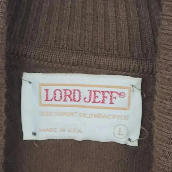 Vtg Lord Jeff Turtleneck Sweater Women's Large Made In USA 23PT - Picture 4 of 8